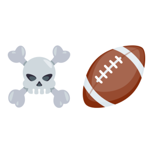 ☠🏈 Emoji Domain EmojiOne rendering